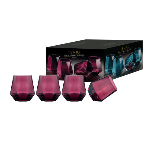 Jaxon Plum Tumbler - Set of 4 - Purple Obsession