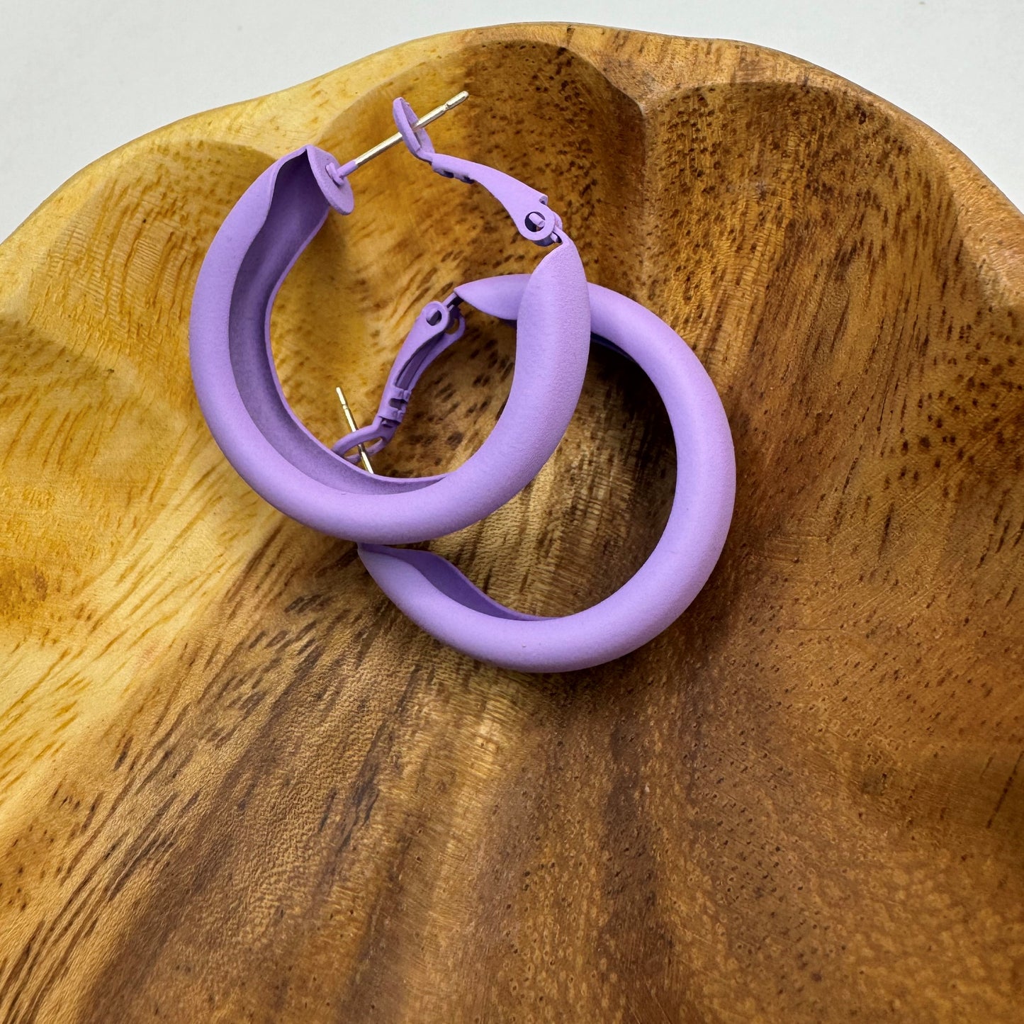 Thick Lilac Hoops - Purple Obsession