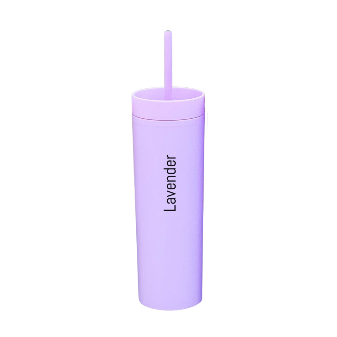 Purple Travel Cup with Straw - 16oz/470ml - Purple Obsession