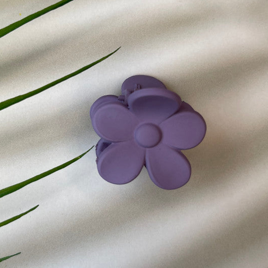 Mini Flower Claw Clip - Purple Obsession