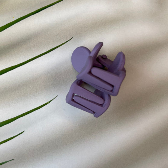 Mini Flower Claw Clip - Purple Obsession