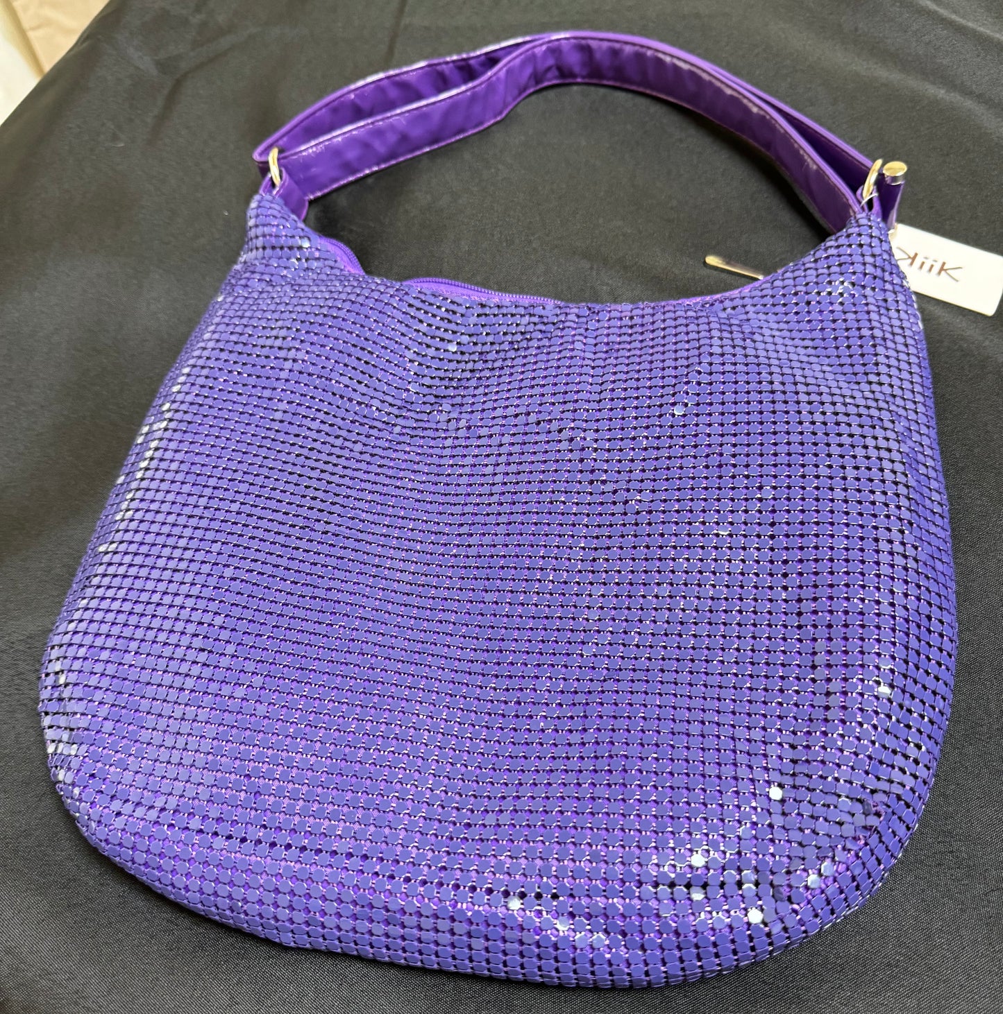 Purple Mesh Handbag - Purple Obsession