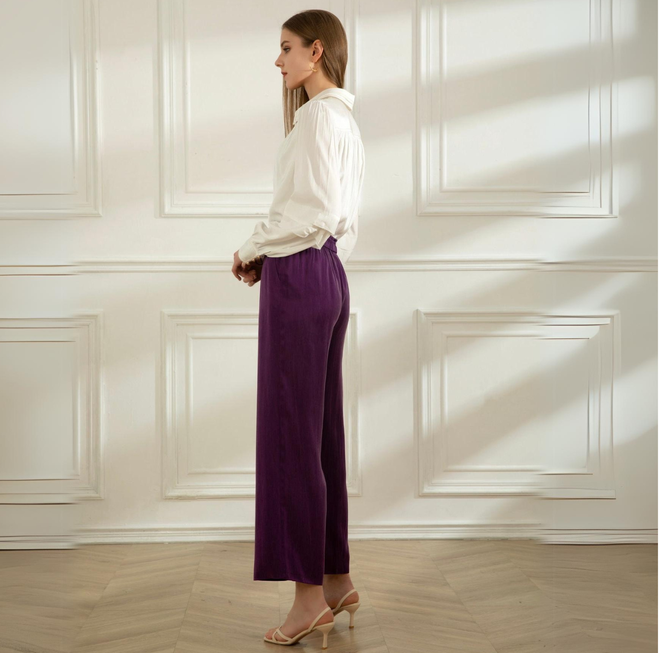 Lia Cupro Pants - Purple Obsession