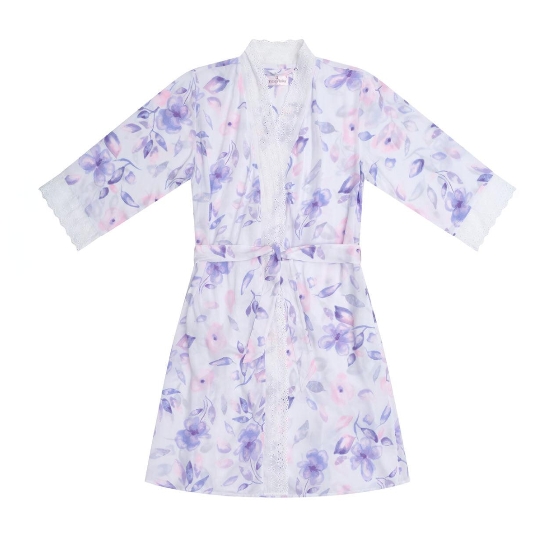 Purple Floral Dressing Gown - Purple Obsession