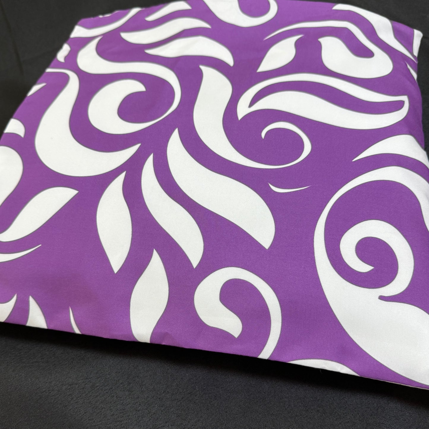 Cushion Covers Swirl Design Pair - Purple Obsession