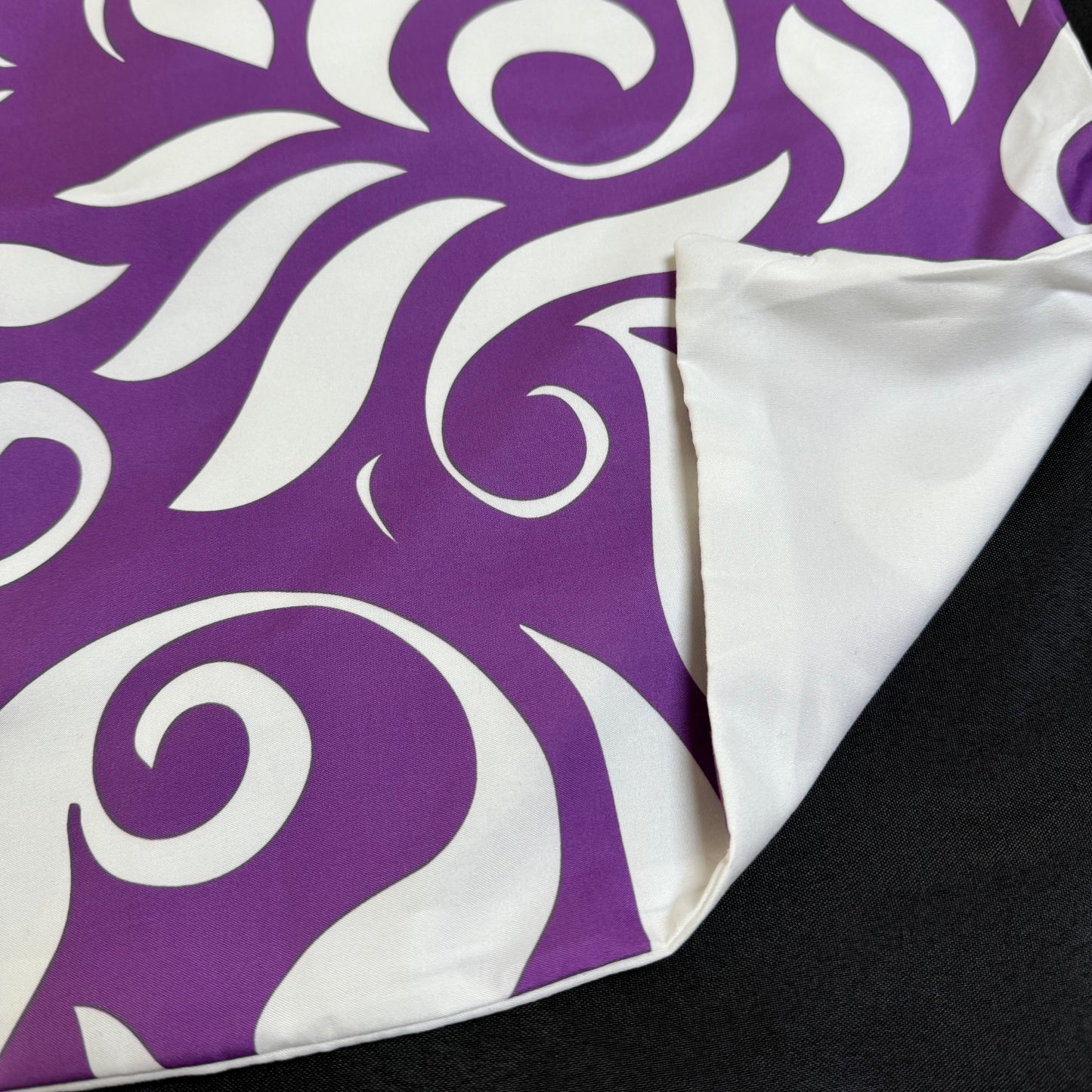 Cushion Covers Swirl Design Pair - Purple Obsession