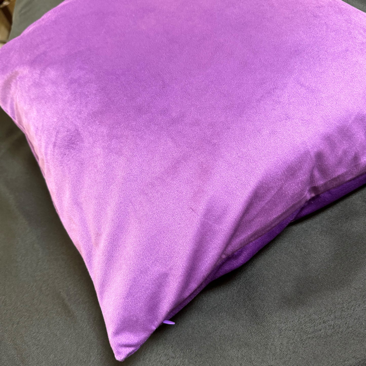 Cushion Covers Solid Purple Pair - Purple Obsession