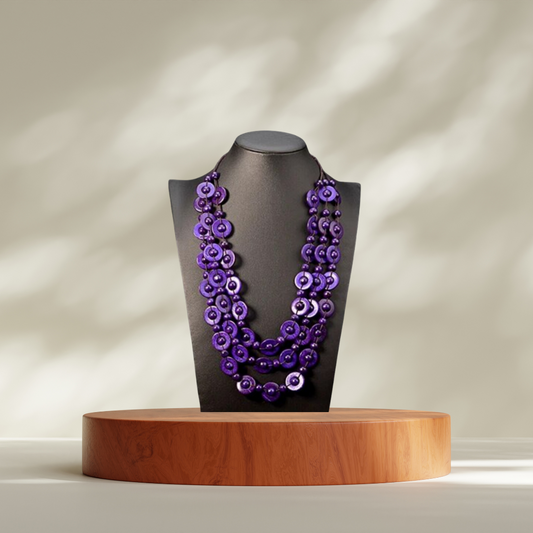 Purple Beaded Necklace - Purple Obsession