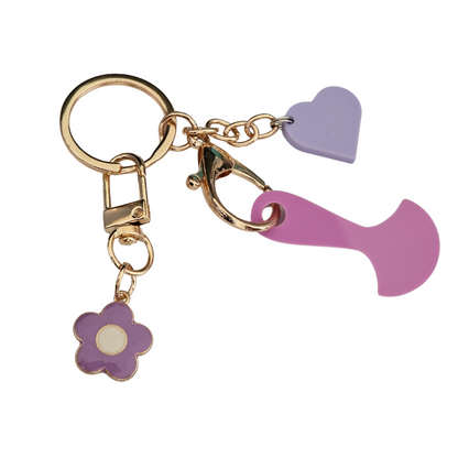 Retro Flower Key Ring