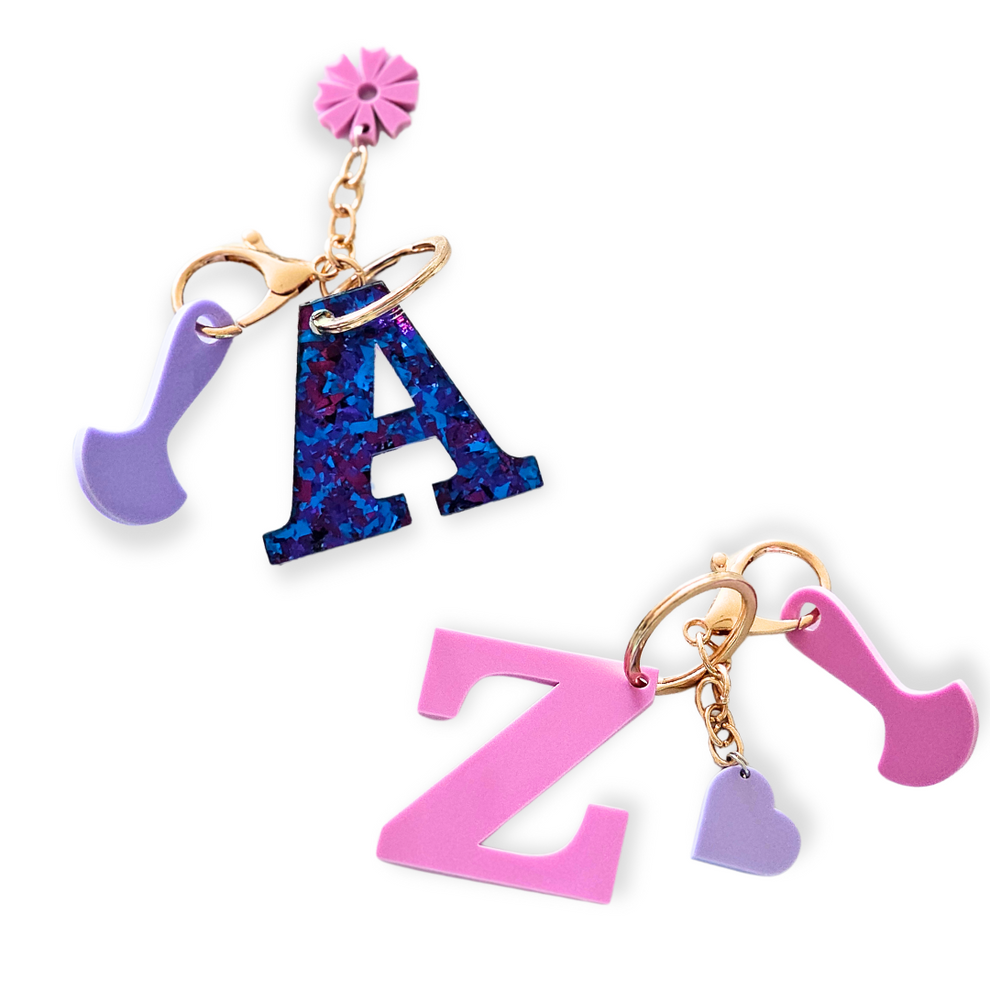 Purple Keyring Purple Letter Key Ring – Purple Obsession