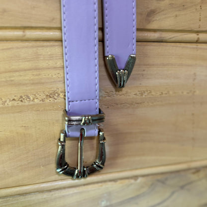 Purple Belt western style buckle