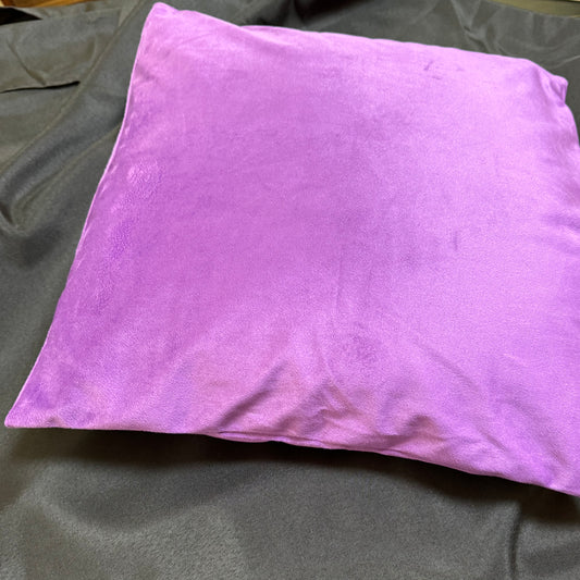 Cushion Covers Solid Purple Pair