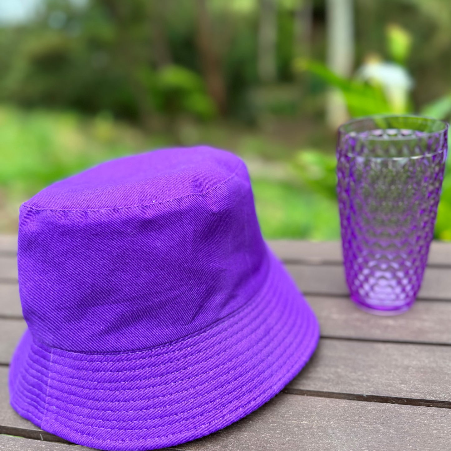 Purple Bucket Hat - Double sided