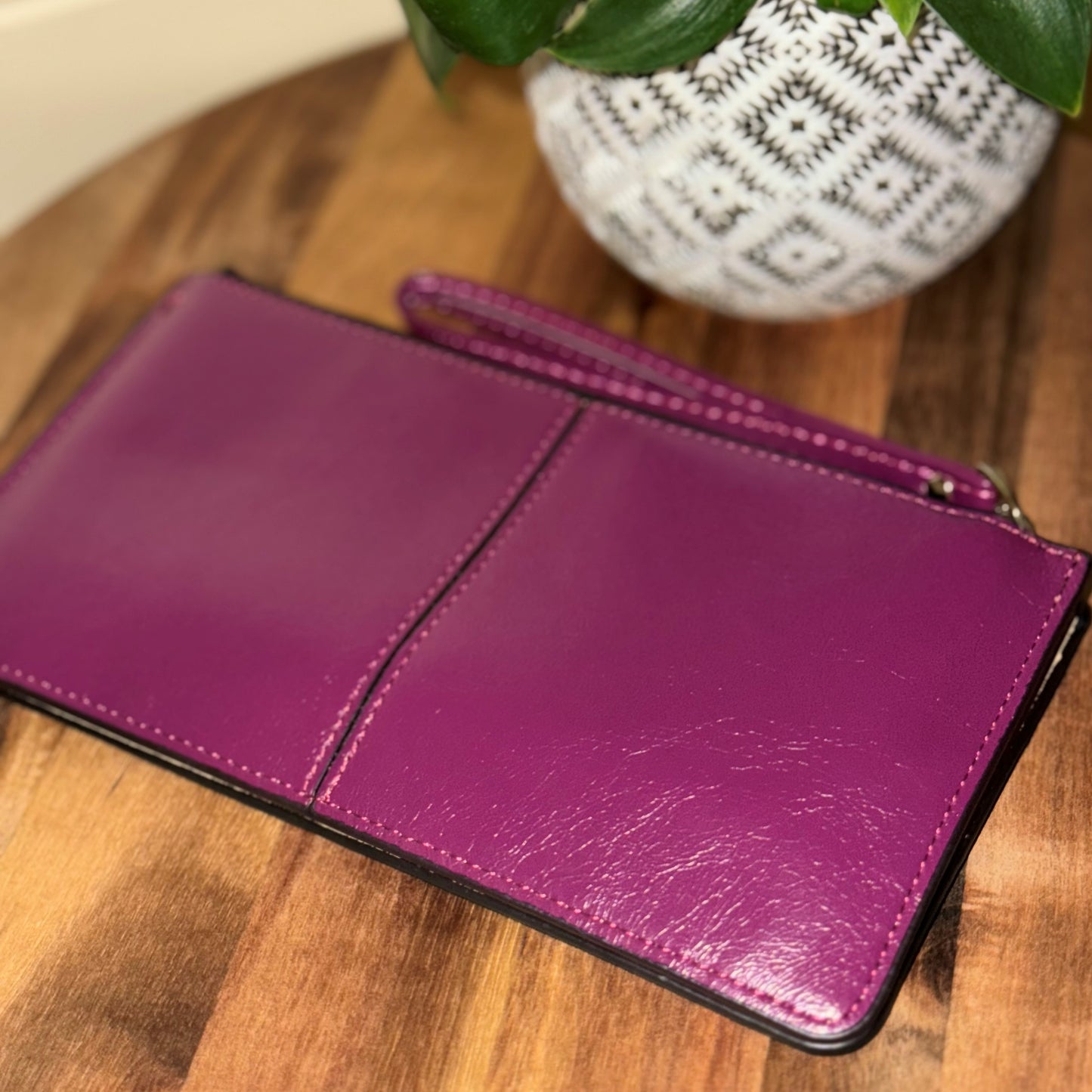 Purple Wallet Clutch Purse