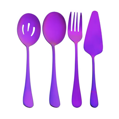 Purple Dinner Server Set of 4